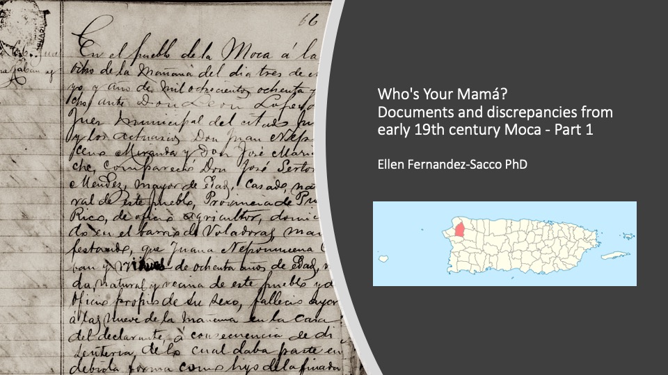 title slide - Document and map of Moca
