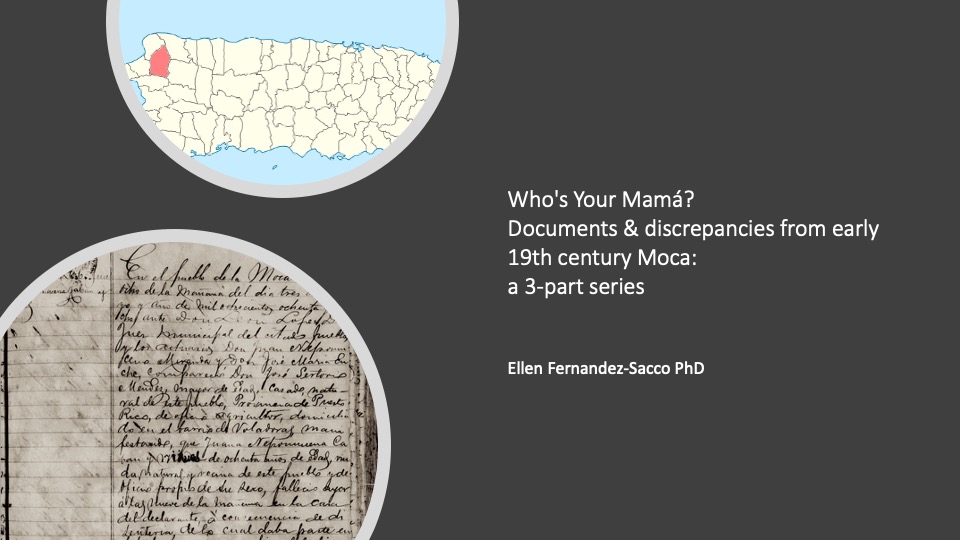 Title slide Who's your mama?