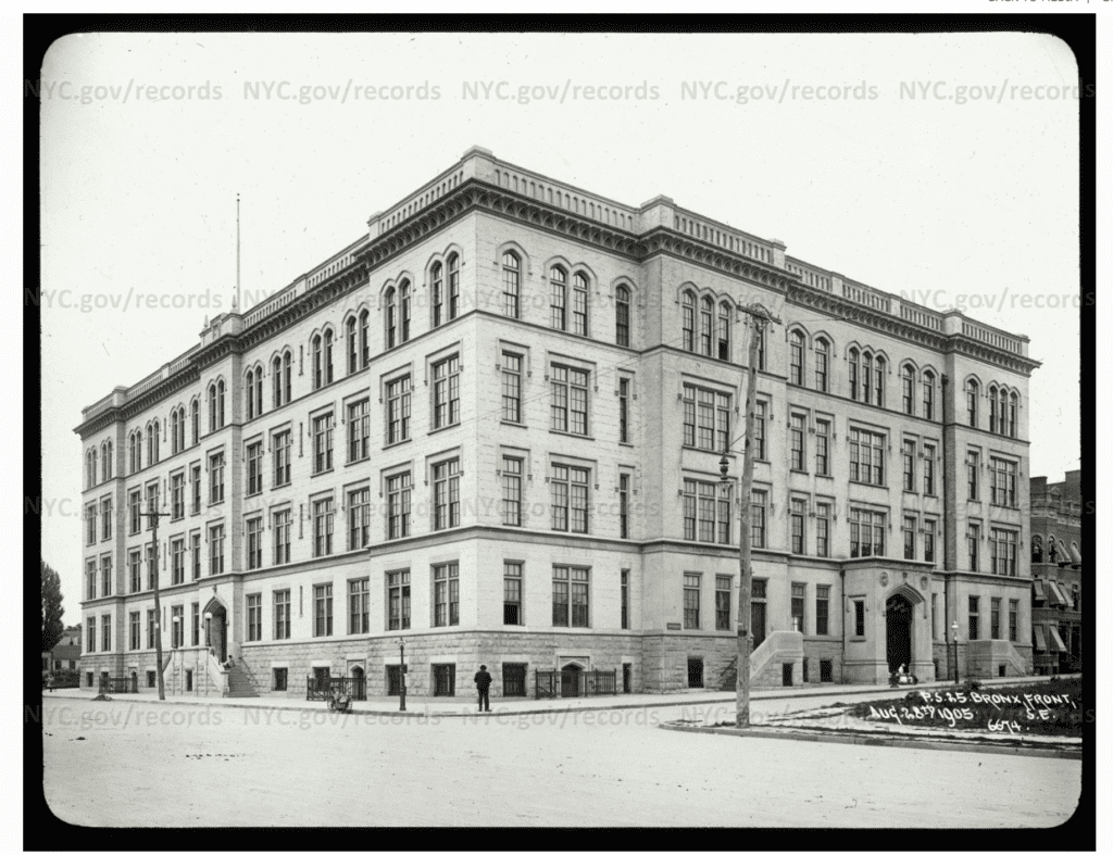 PS 25 in South Bronx, 1905